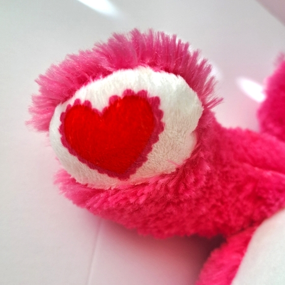 Build-A-Bear 2011 Kisses Fur You Hot Pink & White Kitty Plush Stuffed Cat 17" - Picture 12 of 14